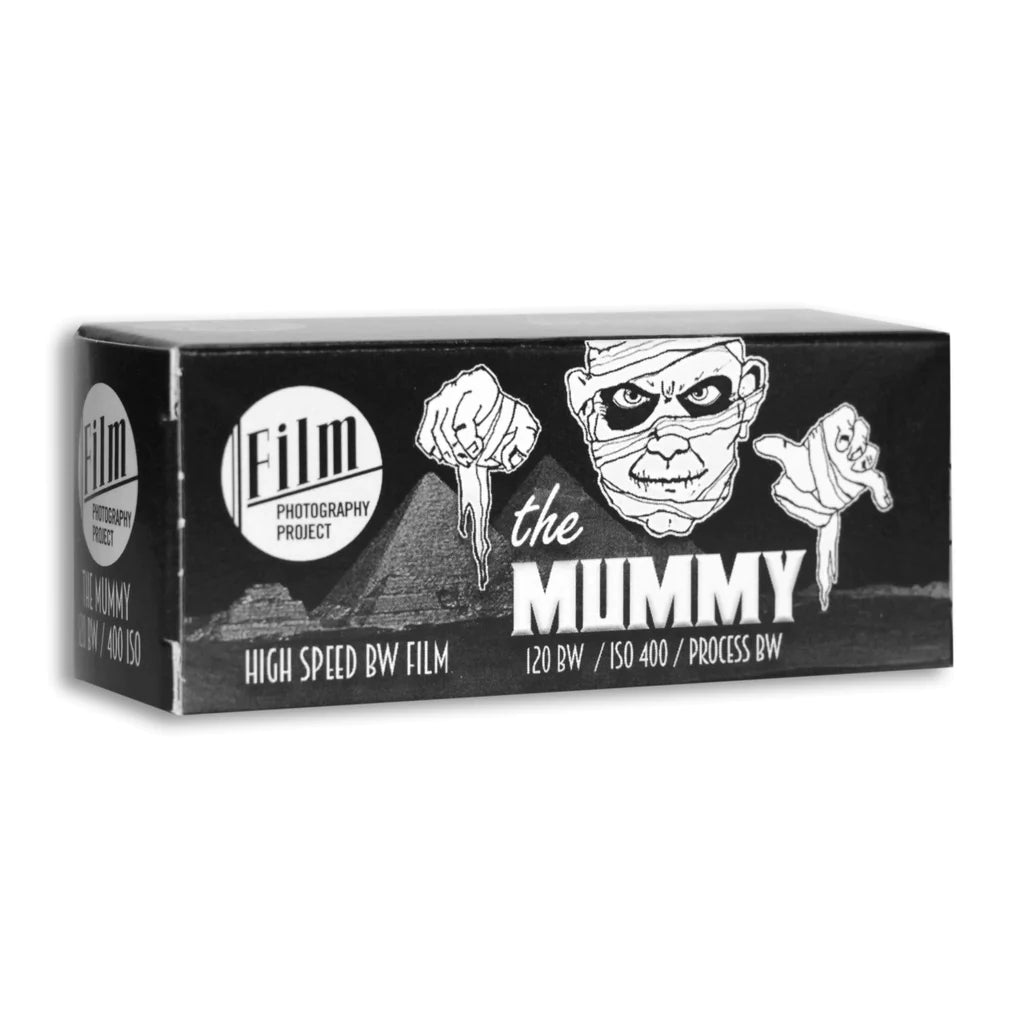 FPP The Mummy 400 Black & White Film Roll (120 Format) - Perfect for Vintage Photography, Street Shots & Darkroom Developing