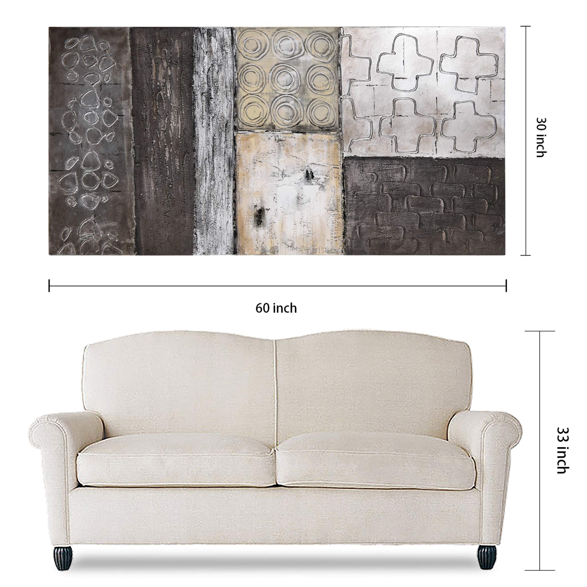 Stacked 2 Textured Metallic Oil Painting by Martin Edwards - Empire Art Direct | Modern Abstract Wall Art for Living Room, Bedroom & Office Decor