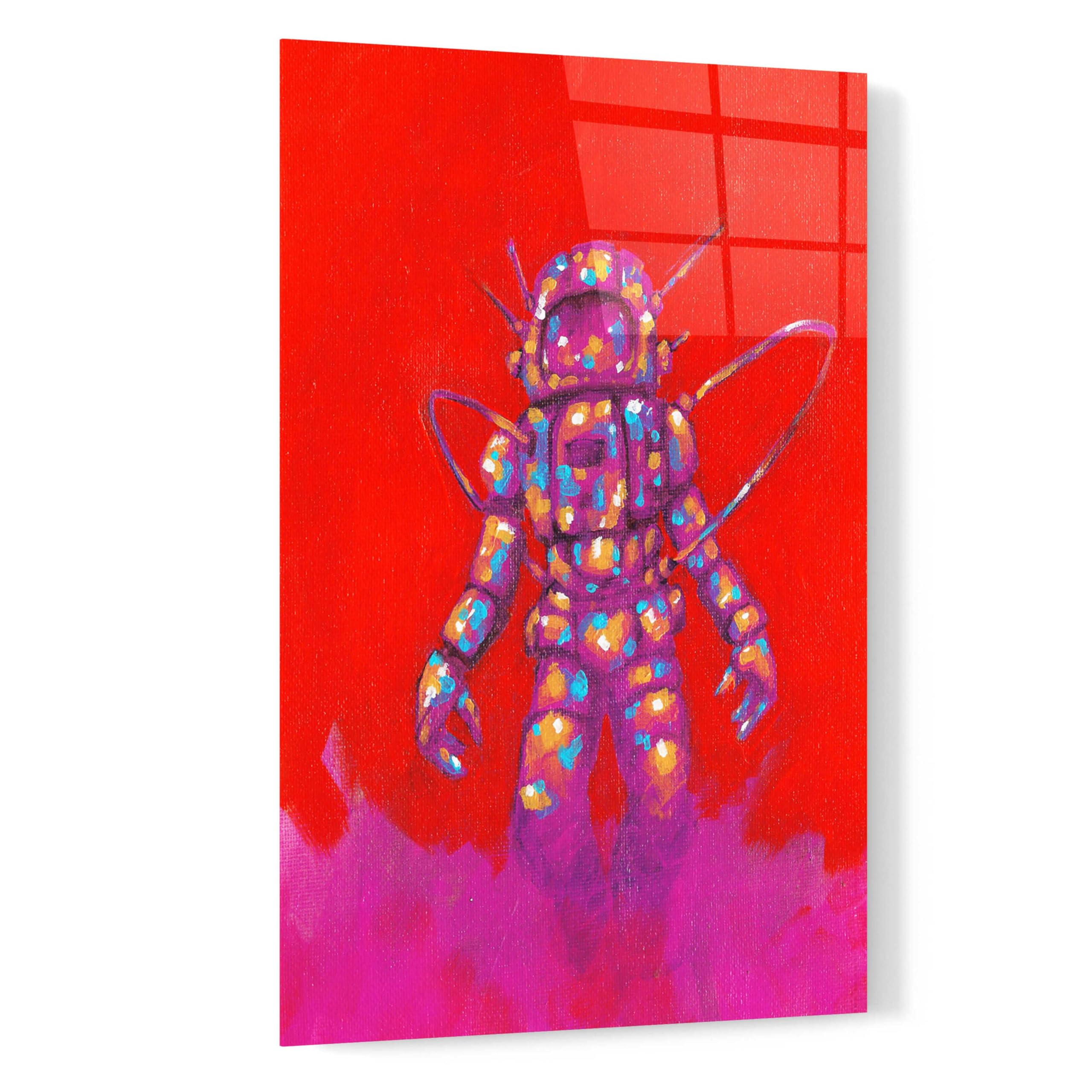 Zapow Art I by Craig Snodgrass - 16x24 Inch Modern Acrylic Glass Wall Art Painting, Abstract Home Decor for Living Room, Bedroom & Office