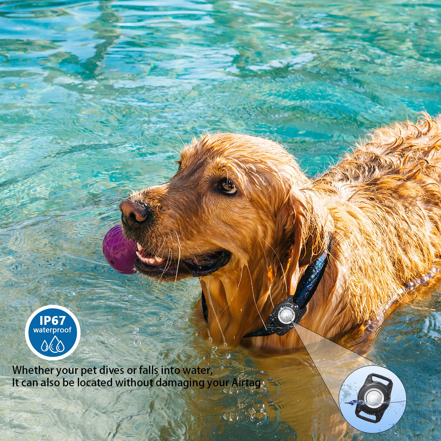 **Mebeter Waterproof Airtag Keyring Holder Case – Compatible with Apple AirTag Tracker, Durable TPU Protective Cover for Keys, Bags, Luggage & Pets | Perfect for Travel, Hiking & Everyday Use**