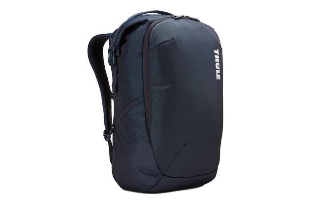 Thule Subterra 34L Travel Laptop Backpack - Water-Resistant Mineral Gray Backpack for Work, Commute & Business Travel - Fits 15