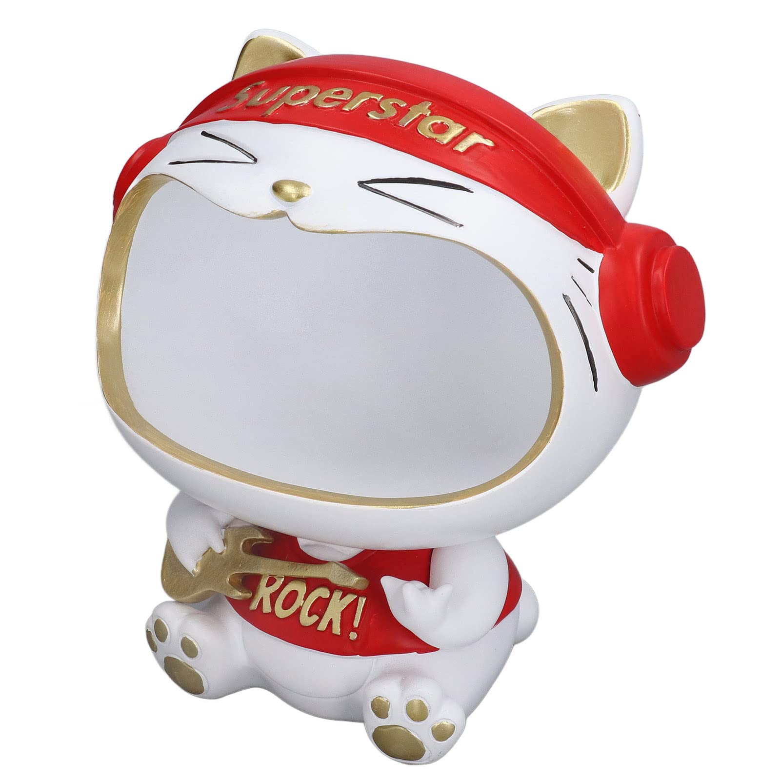 Lucky Cat Figurine Key Holder - Handcrafted Resin Decorative Storage Box for Home, Bedroom & Entryway | Perfect for Organizing Keys, Jewelry & Small Essentials