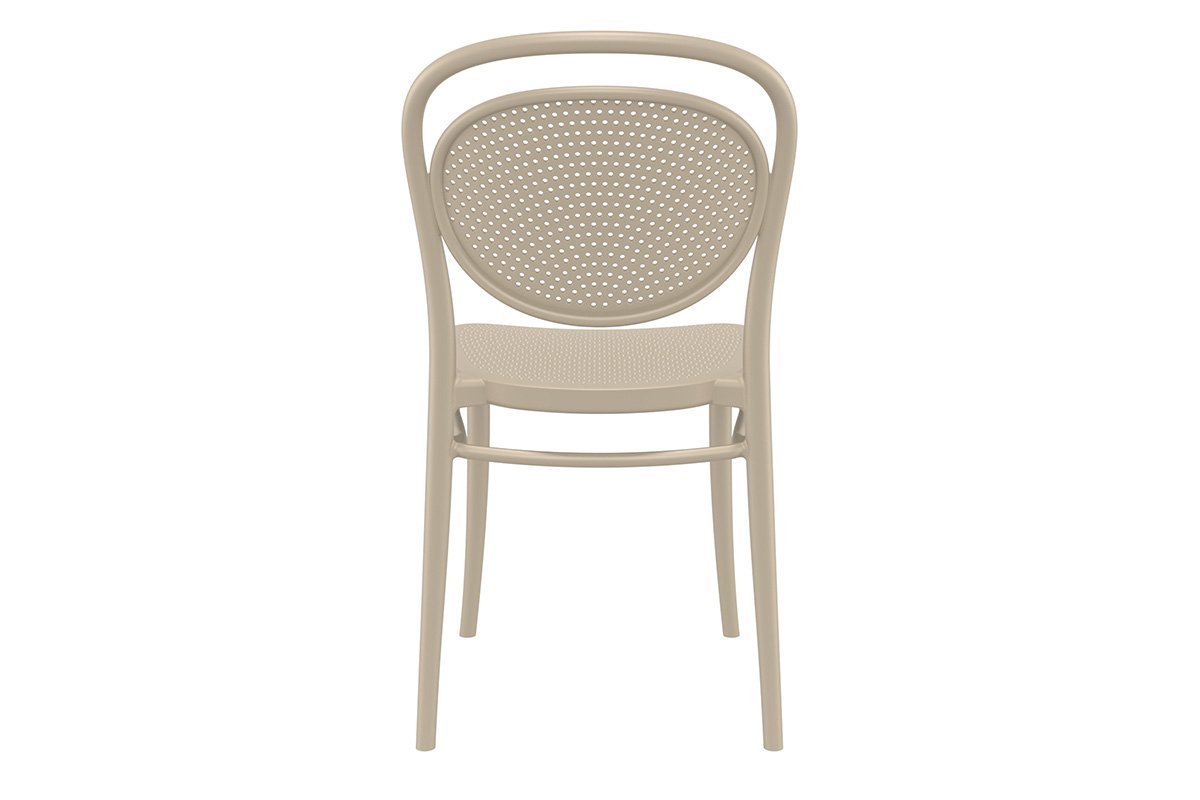 Commercial-Grade Marcel Stacking Chairs for Restaurants, Cafes & Events - Heavy Duty Stackable Dining Chairs for Indoor/Outdoor Use