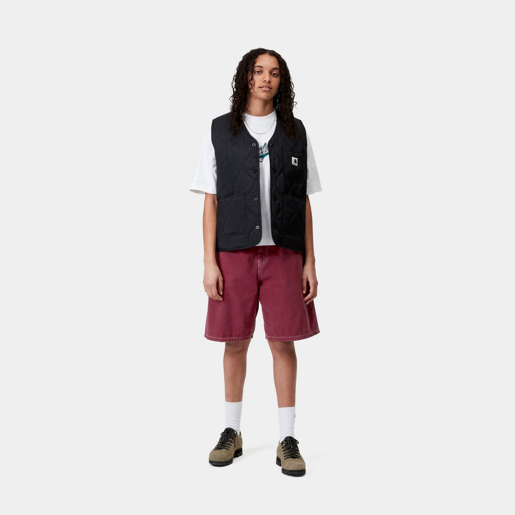 Women's Brandon Twill Shorts in Mulberry Stone-Dyed Fabric | Casual Summer Outfits & Beach Wear