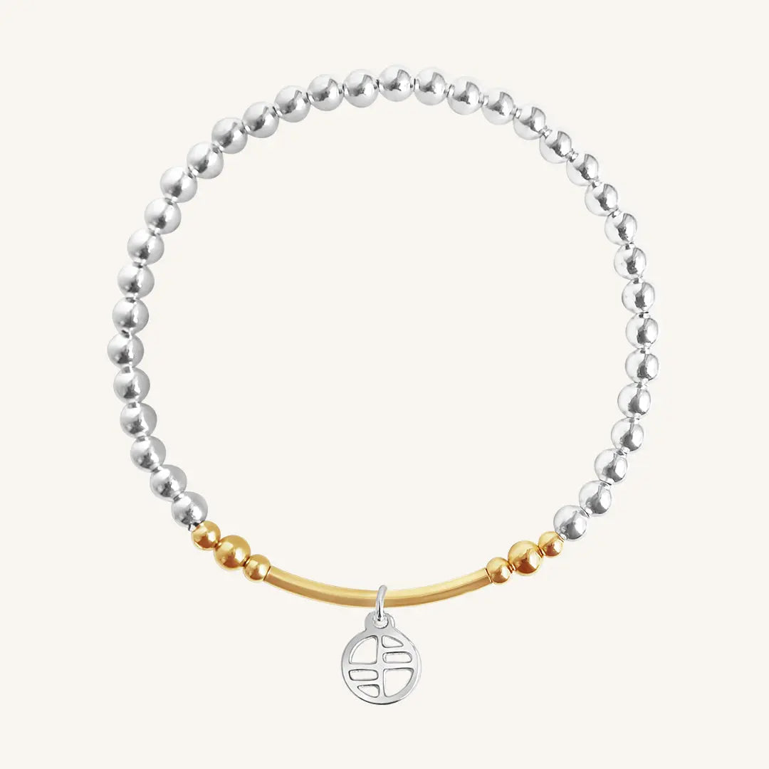 Harmony Two Tone Bracelet for Women - Elegant Gold & Silver Cuff Bangle - Perfect for Everyday Wear, Office & Special Occasions