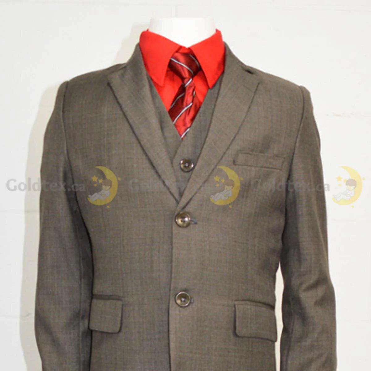 Johnson's Creation 5-Piece Grey Suit Set for Men - Premium Business Formal Attire | Wedding, Office & Special Occasion Outfit