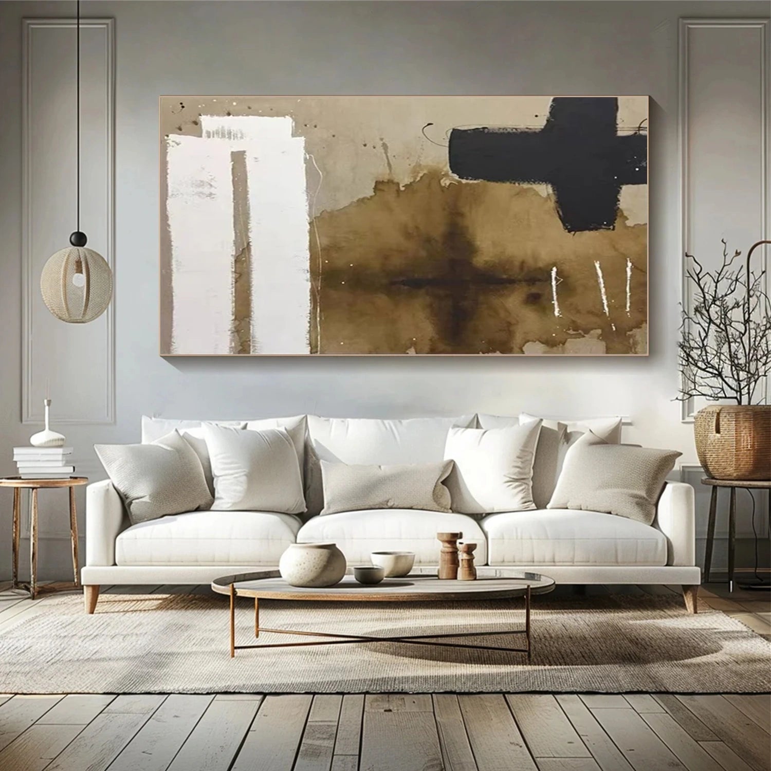 Abstract Tranquility Wall Art Print #WS284 - Modern Canvas Painting for Living Room, Bedroom & Office Decor