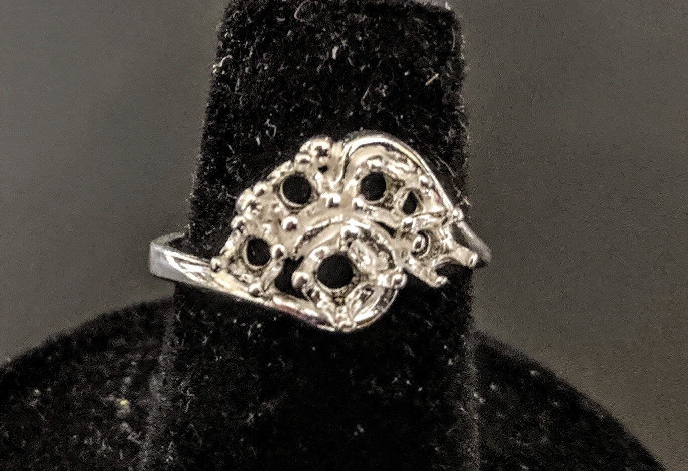 Solid Sterling Silver or 14K Gold Four Stone Cluster Women's Pre-Notched Ring Size 6-8 | Engagement, Wedding, Anniversary Jewelry Gift for Her