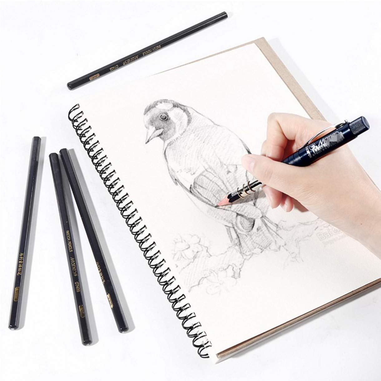 Premium Pencil Extender with Built-in Sharpener - Ergonomic Pencil Holder for Artists, Students & Professionals - Perfect for Sketching, Writing & Office Use