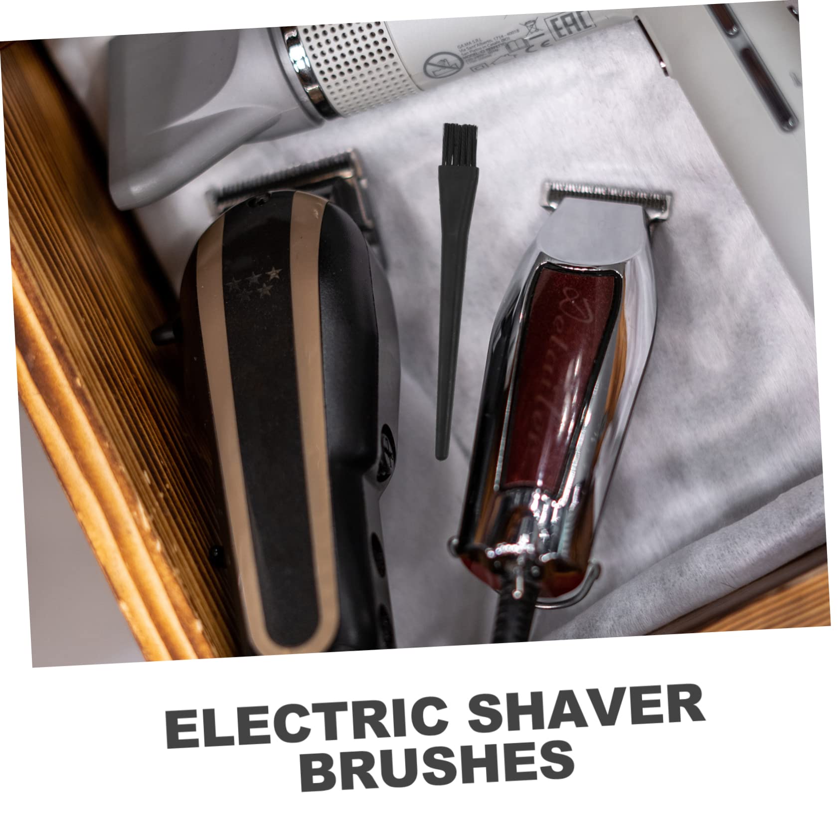 16 Pcs Electric Shaver Cleaning Brush Set - PP Black Hair Trimmer & Keyboard Cleaning Tool for Men & Women - Perfect for Grooming, Personal Care, and Home Cleaning