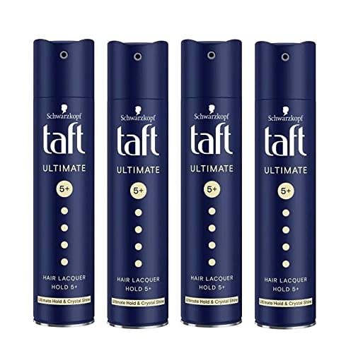 Schwarzkopf Taft Hair Spray - Strong Hold, No Residue, 250ml (8.5oz) for All-Day Styling - Perfect for Curly, Straight & Wavy Hair - Salon Quality Hairspray for Men & Women