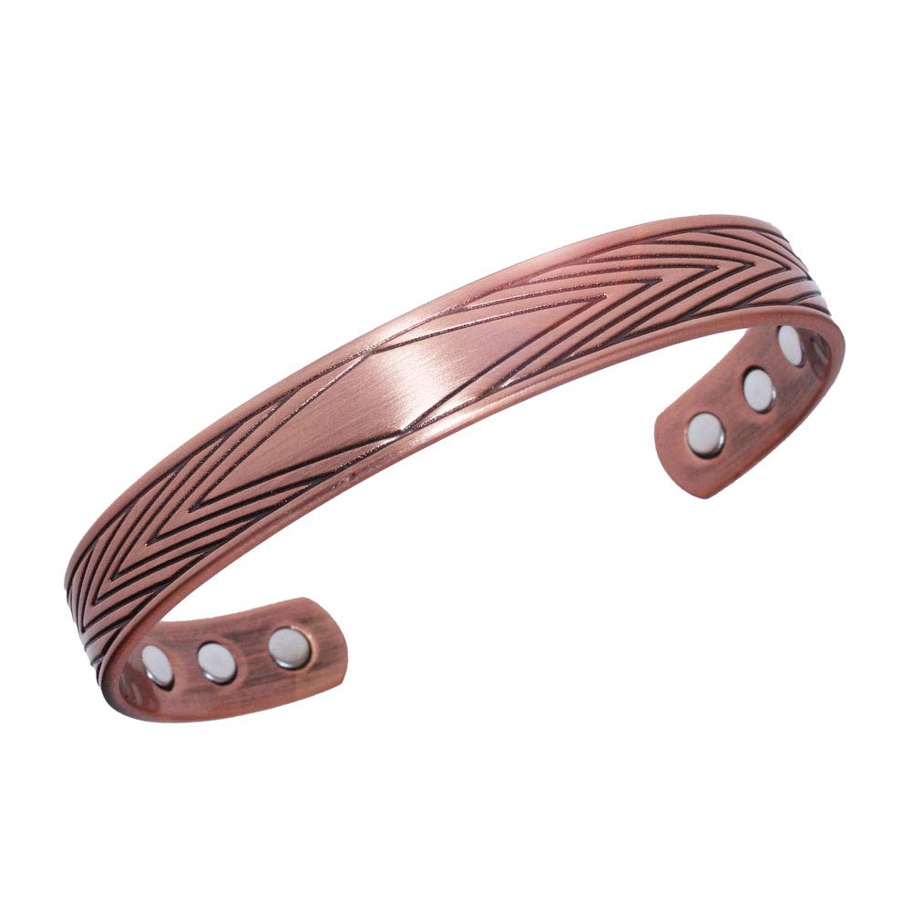Adjustable Pure Copper Bracelet for Men & Women - Handmade Therapy Jewelry for Arthritis Pain Relief & Fashion Accessory - Perfect for Daily Wear, Gifts & Wellness Lifestyle