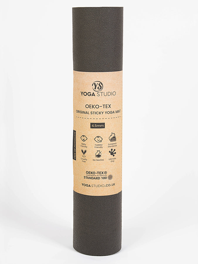 Eco-Friendly Oeko Tex Certified 4.5mm Extra Long & Wide Yoga Mat for Home & Studio Practice - Perfect for Hot Yoga, Pilates, and Meditation