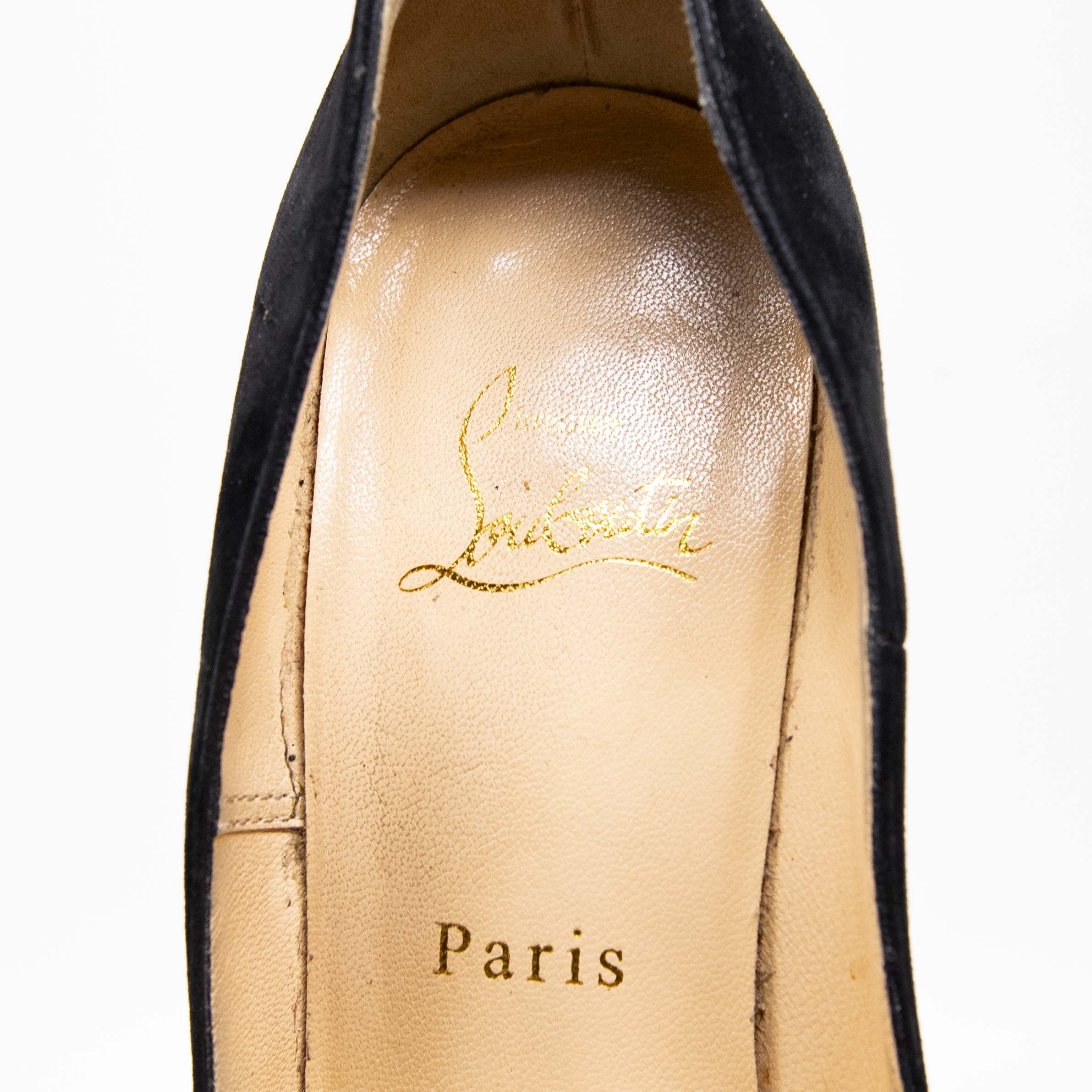 Christian Louboutin Black So Kate 120mm Patent Leather Pumps Size 37 - Elegant Pointed Toe High Heels for Women, Perfect for Evening Parties, Weddings & Special Occasions