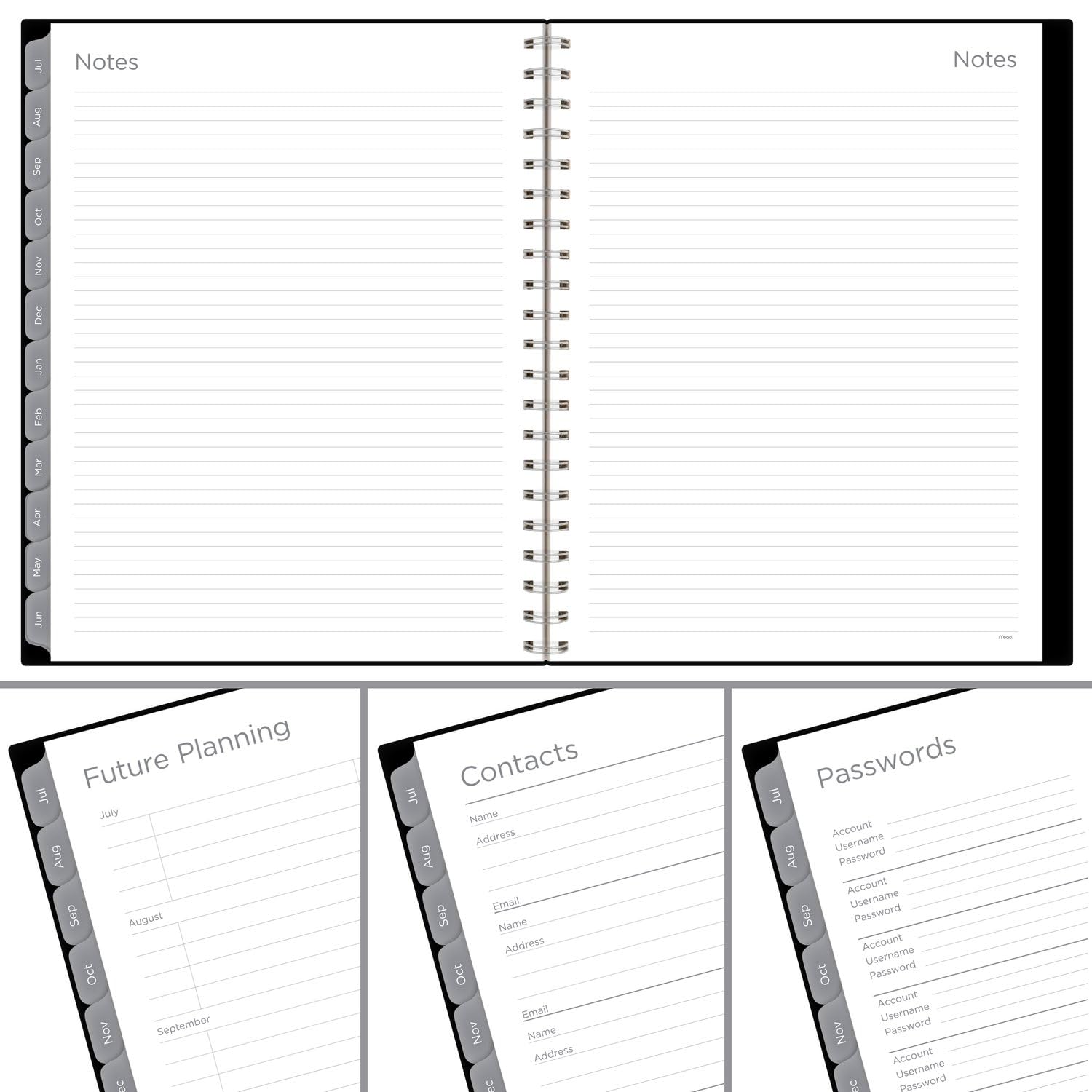 Mead 2024-2025 Academic Planner - Weekly & Monthly Calendar, 8.5