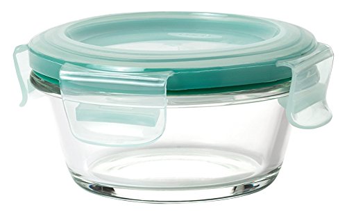 OXO Good Grips 1 Cup Airtight Glass Food Storage Container with Smart Seal - Perfect for Meal Prep, Leftovers & Pantry Organization (BPA-Free, Microwave & Dishwasher Safe)