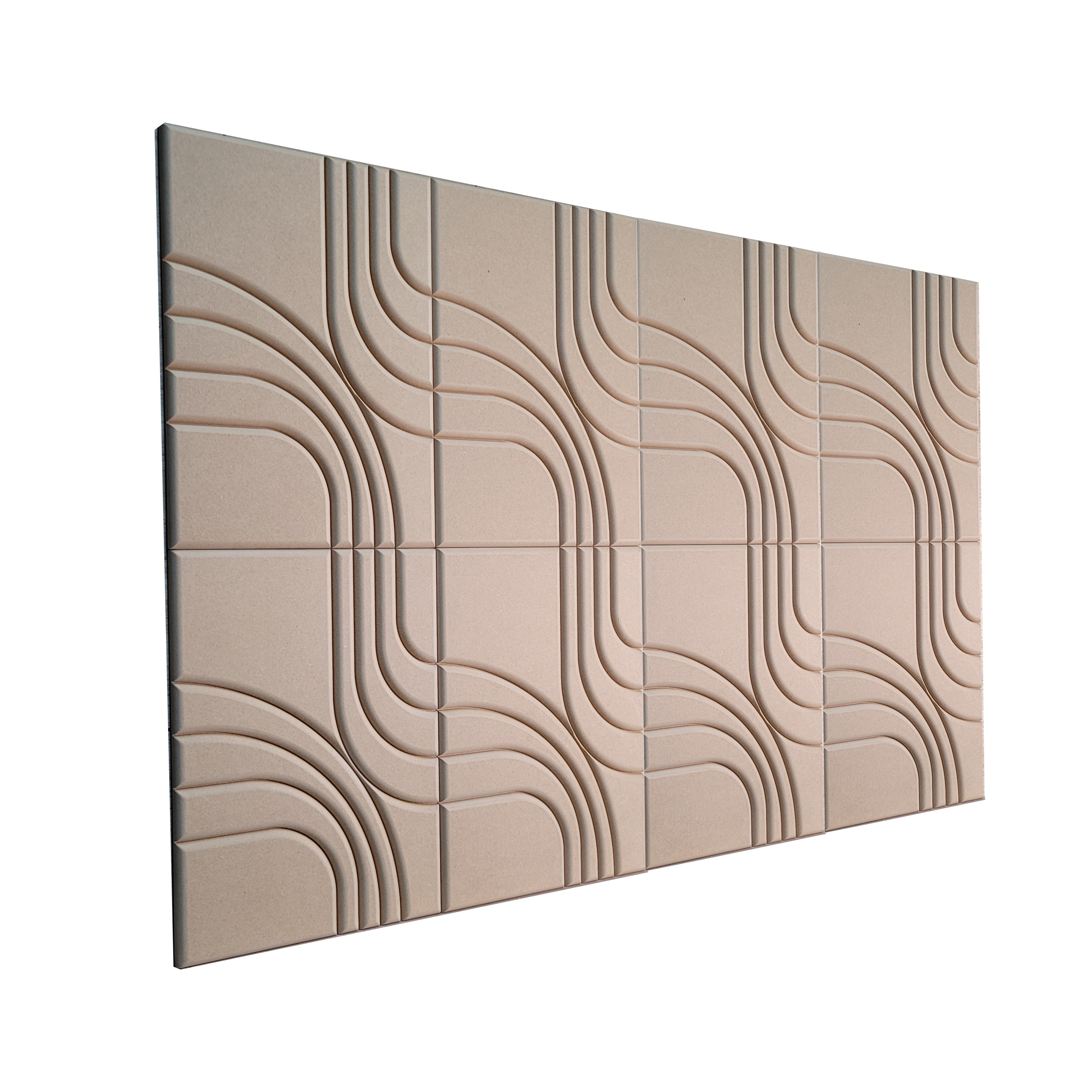 3D MDF Acoustic Wall Panels - Wooden Soundproof Wall Decor for Home Theater, Office & Bedroom Noise Reduction