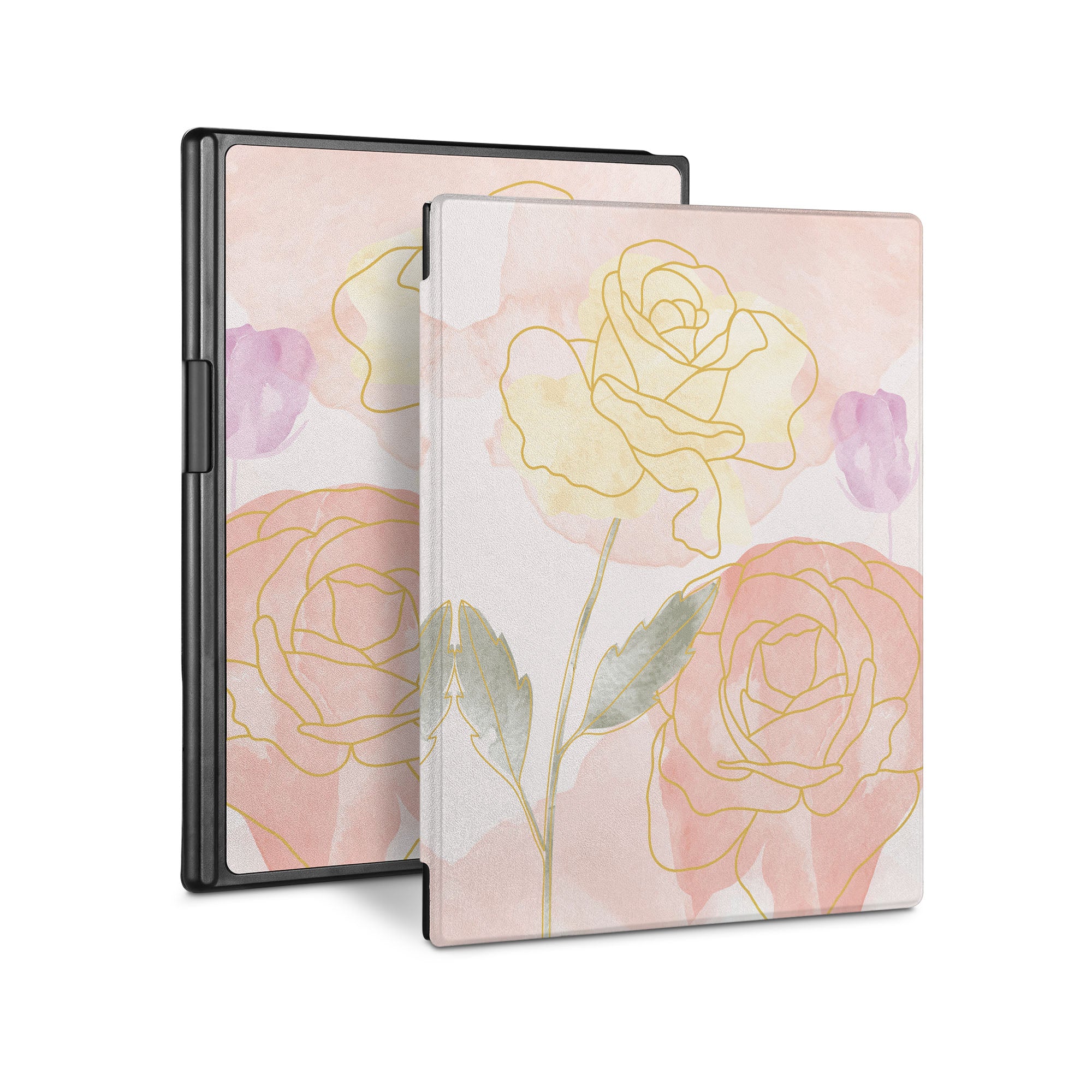 reMarkable 2 Paper Tablet Case - Artistic Flower Design Protective Cover for Writing & Drawing | Perfect for Work, School & Travel
