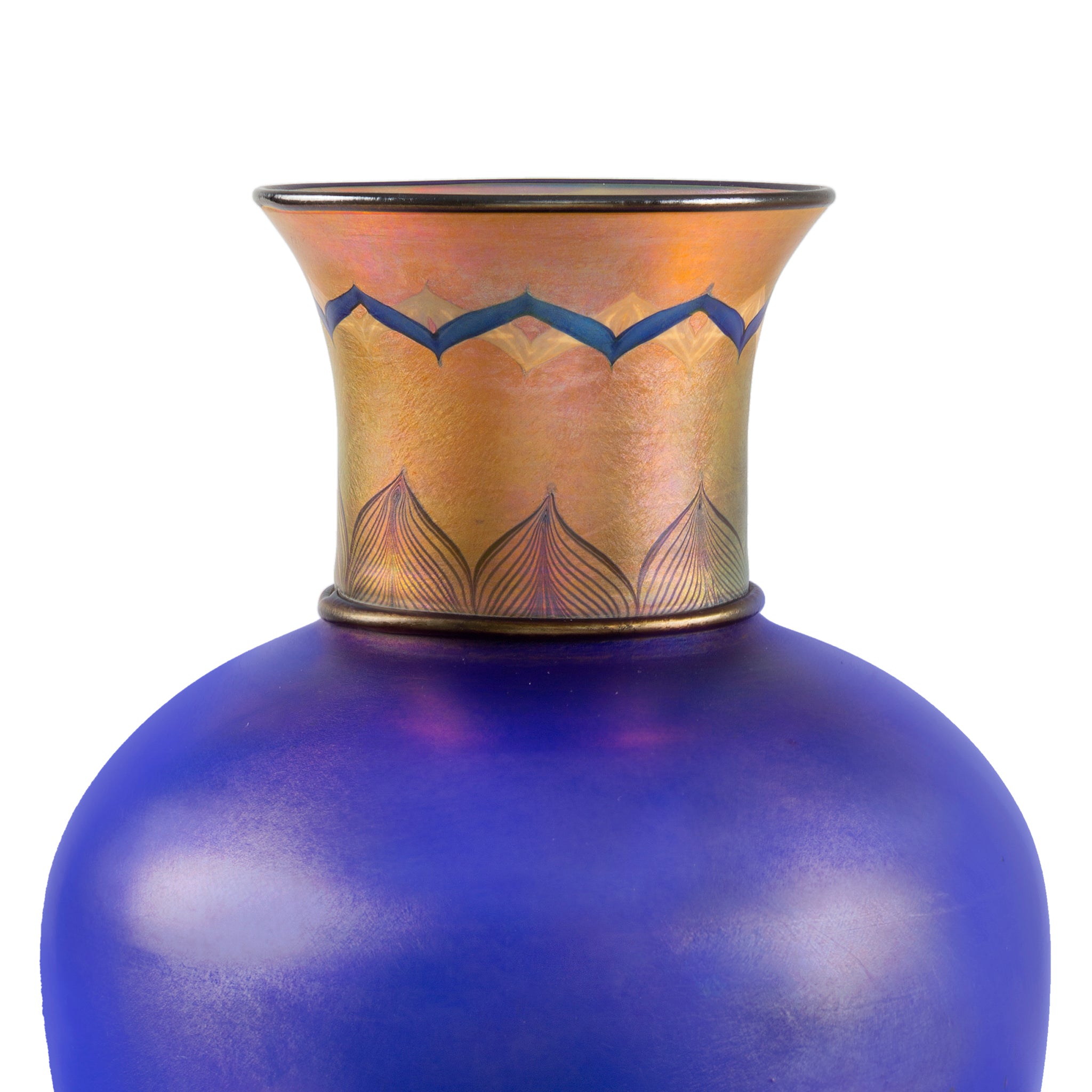 Tiffany Studios New York Tell el Amarna Favrile Glass Vase - Antique Art Nouveau Collectible for Home Decor & Luxury Gifts