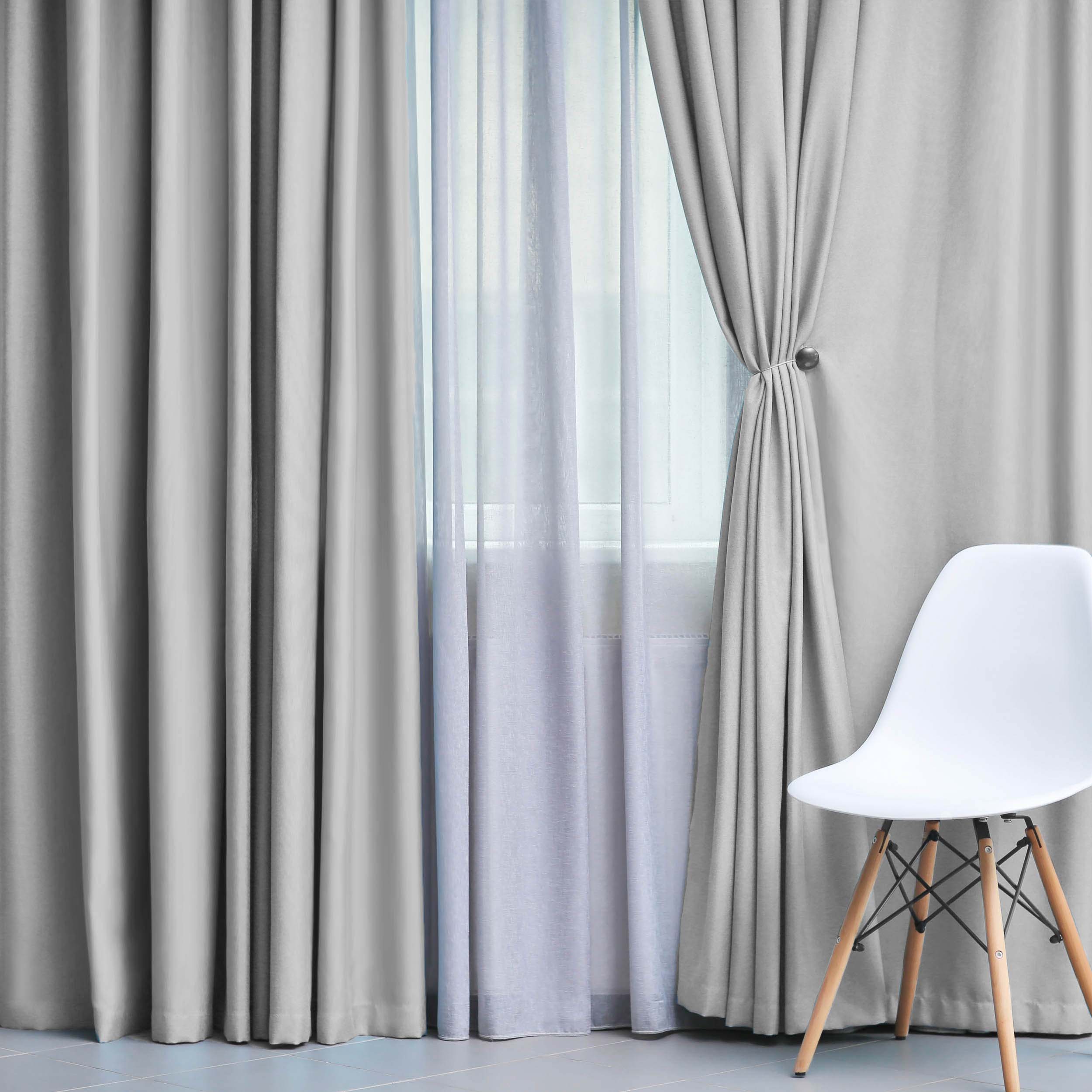 Blackout Curtains for Bedroom - Solid Classic Modern Grommet Curtain Set for Living Room, Nursery & Home Theater - Light Blocking Thermal Insulated Window Drapes