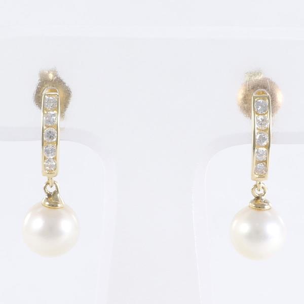 14K Yellow Gold Pearl Earrings for Women - Classic Stud Earrings with Genuine Pearls - Perfect for Weddings, Parties & Everyday Elegance