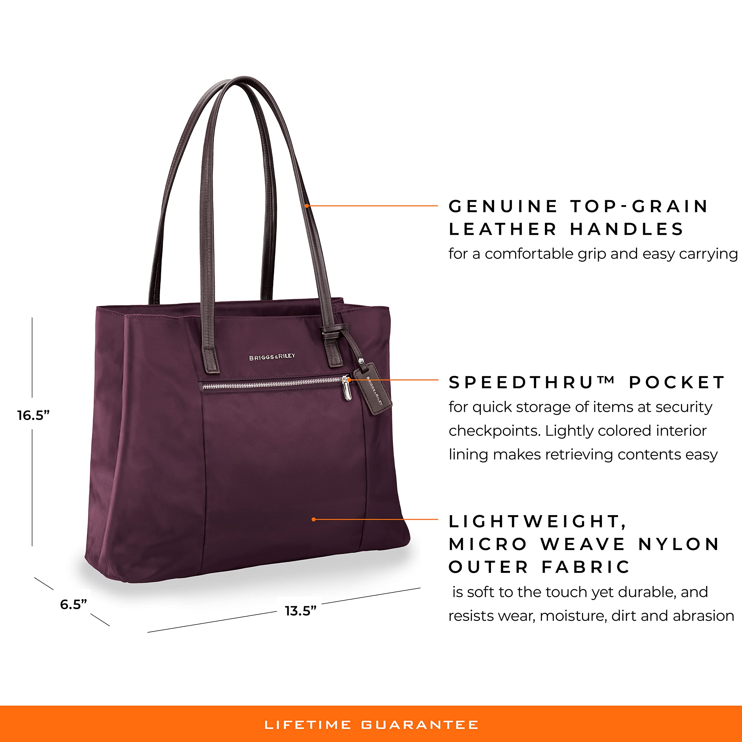 Briggs & Riley Premium Tote Bags for Women & Men - Durable Travel & Work Tote with Spacious Compartments - Perfect for Business Trips, Gym & Daily Commute