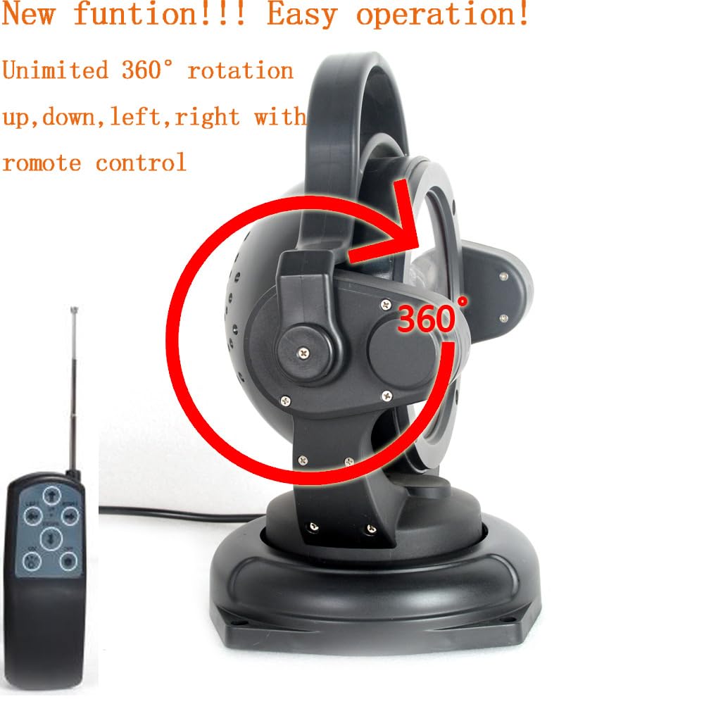 90W 11-Inch LED Search Light with 360° Rotation & Remote Control - 9-32V Waterproof Spot Work Light for Offroad, Hunting, SUV, ATV, 4WD, Truck & Boat Lighting - Perfect for Foggy Conditions & Night Driving