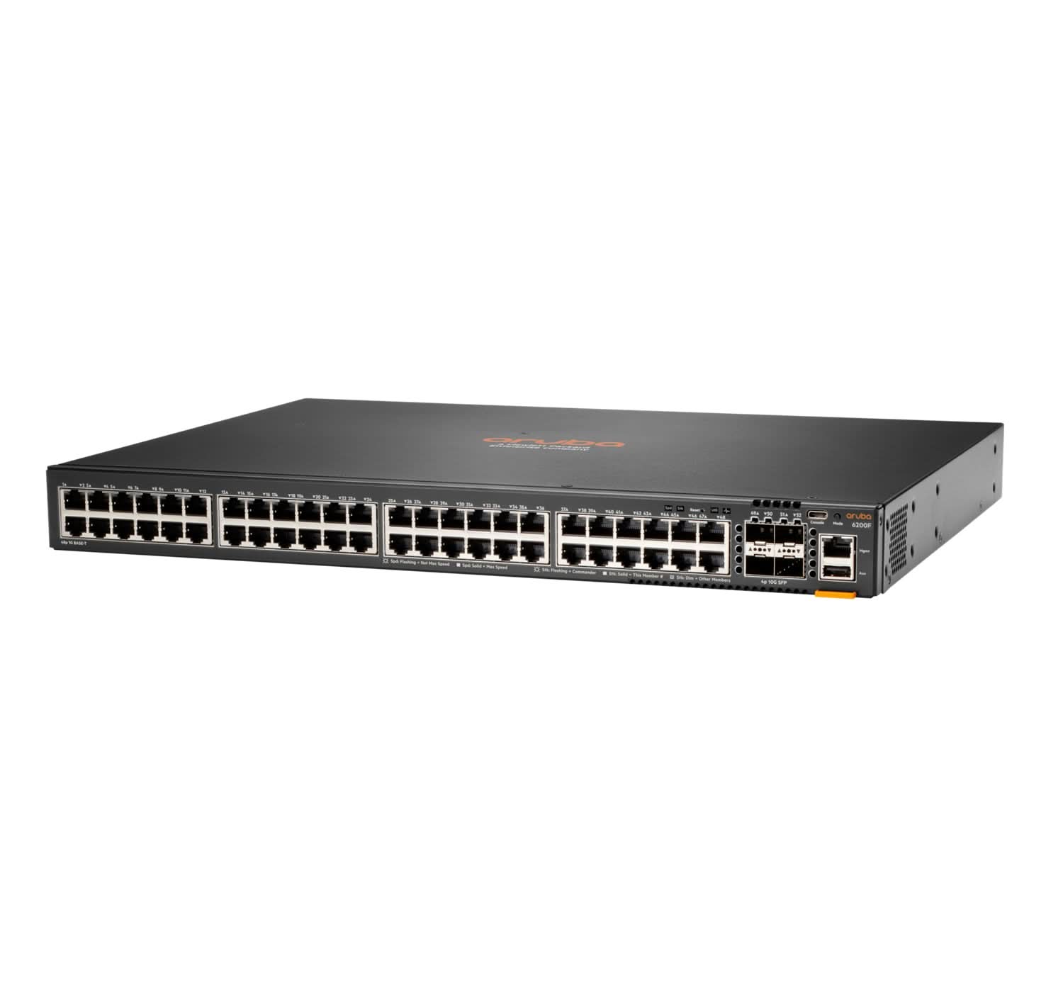 Aruba CX 6200F 48-Port Gigabit Ethernet Switch | 4 SFP+ Ports | Layer 3 Managed | 1U Rackmount | JL726B#ABA | Ideal for Data Centers, Enterprise Networks & High-Performance Business Environments