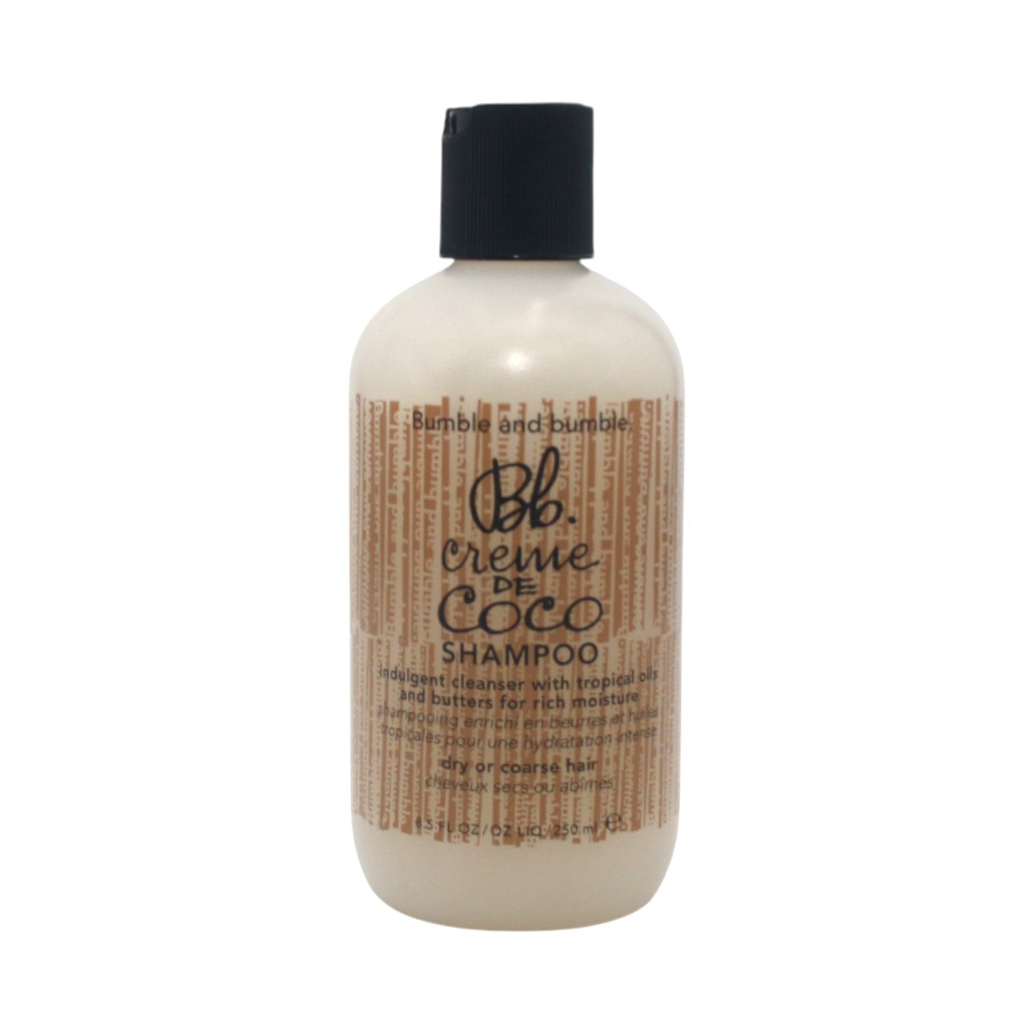 Bumble and Bumble Crème De Coco Shampoo - 8.5 oz Coconut Oil Infused Moisturizing Shampoo for Dry & Damaged Hair - Salon Quality Hair Care for Hydration & Shine | Perfect for Daily Use & Color-Treated Hair