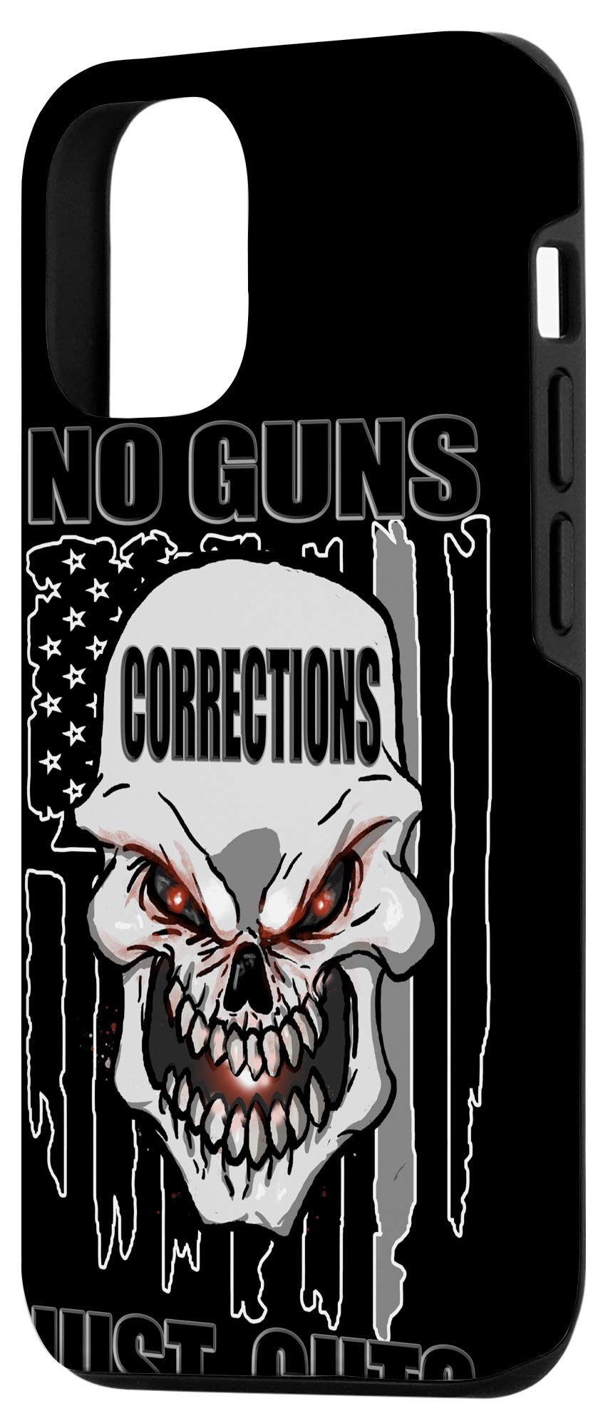 iPhone 12/12 Pro Protective Case with US Flag Design - Slim Fit, Shockproof Cover for Corrections Officers & First Responders - Perfect for Law Enforcement Work & Patriotic Daily Use