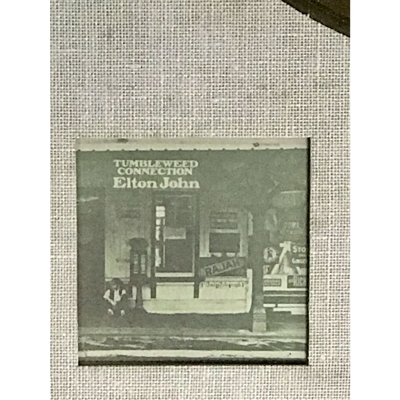 Elton John Tumbleweed Connection White Matte RIAA Gold LP Award - Rare Vinyl Record Collector's Item for Music Enthusiasts & Home Decor