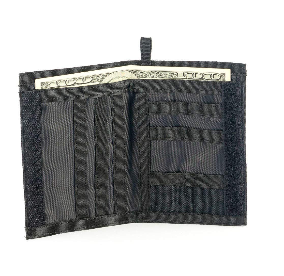 Chameleon Bifold Men's Nylon Wallet - Military Tactical Slim Wallet for Men - Canvas Thin Front Pocket Travel Bi-Fold Wallet - Best Nylon Travel Pouch - Perfect for Everyday Carry, Outdoor Adventures & Business Travel