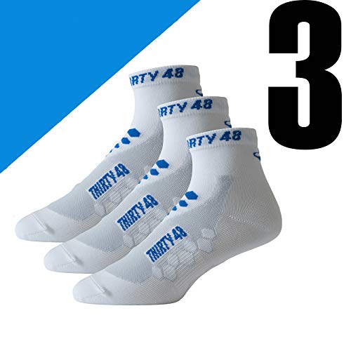 [3 Pairs] White/Blue