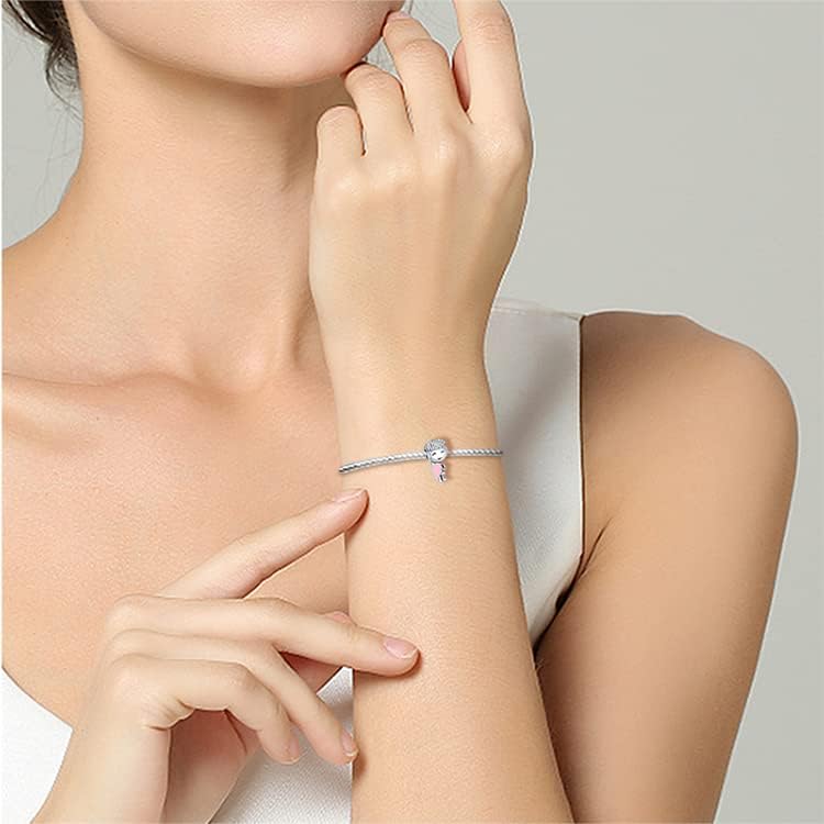 MICOO 925 Sterling Silver Butterfly Music Note Charm Pendant for Bracelets & Necklaces - Dangle Bead Jewelry Gift for Women - Compatible with Pandora European Bracelets - Perfect for Birthdays, Anniversaries & Everyday Wear