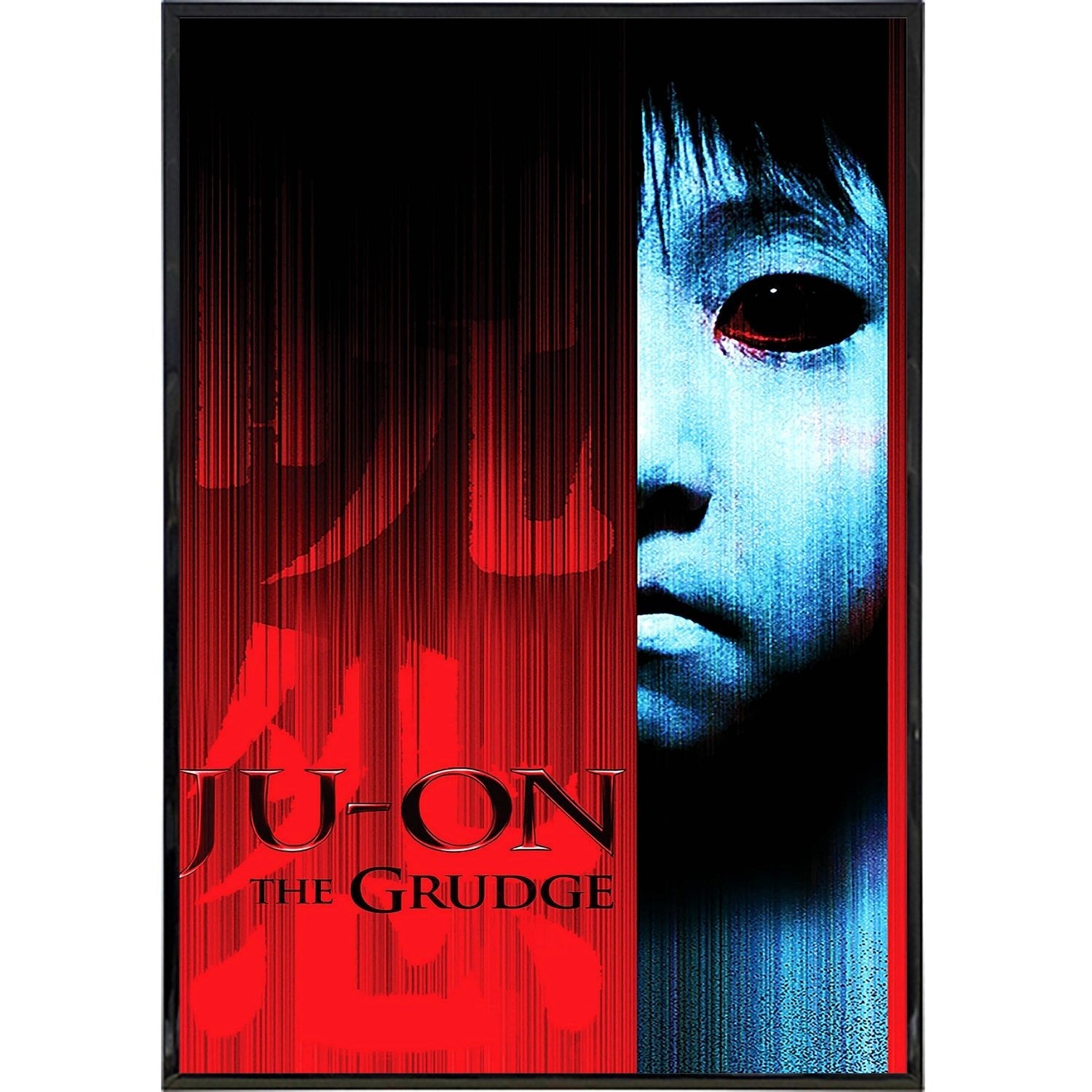 Ju On (The Grudge) Japanese Horror Movie Poster Print - Vintage Film Art for Home Theater & Halloween Decor