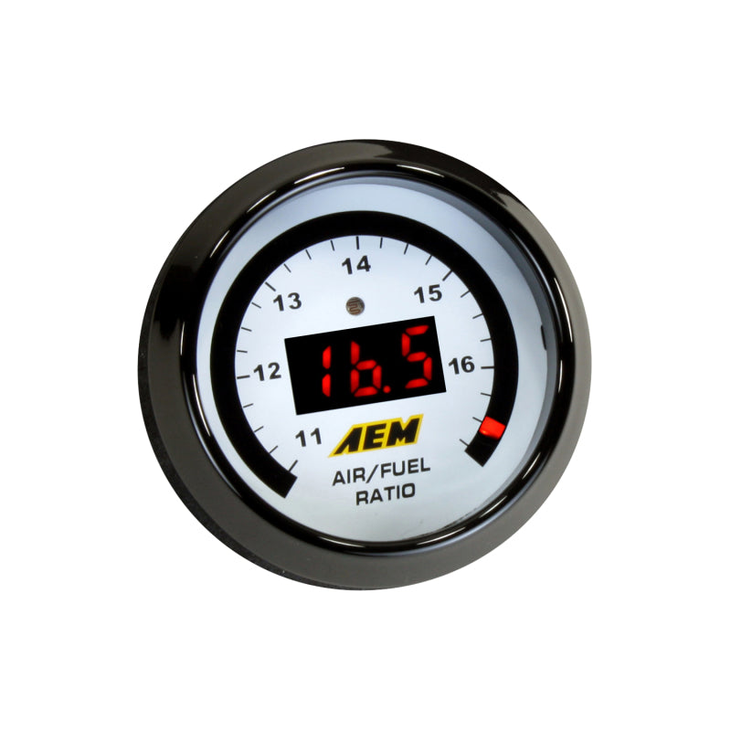 AEM Digital Wideband UEGO Air Fuel Ratio Gauge - High Performance O2 Sensor for Cars, Trucks & Racing - Real-Time AFR Monitoring for Tuning & Diagnostics