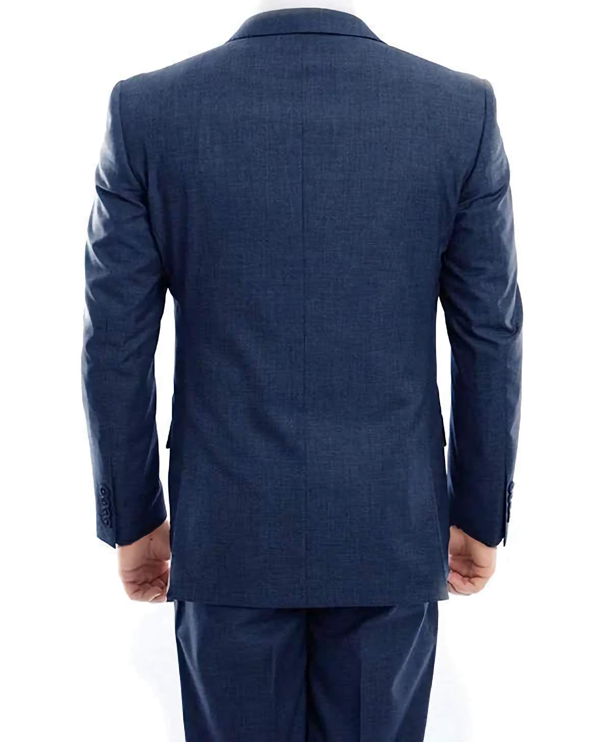 Premium Italian Wool Suit for Men - Modern Fit 2-Piece Business Suit in Deep Indigo | Perfect for Weddings, Office Wear & Formal Events