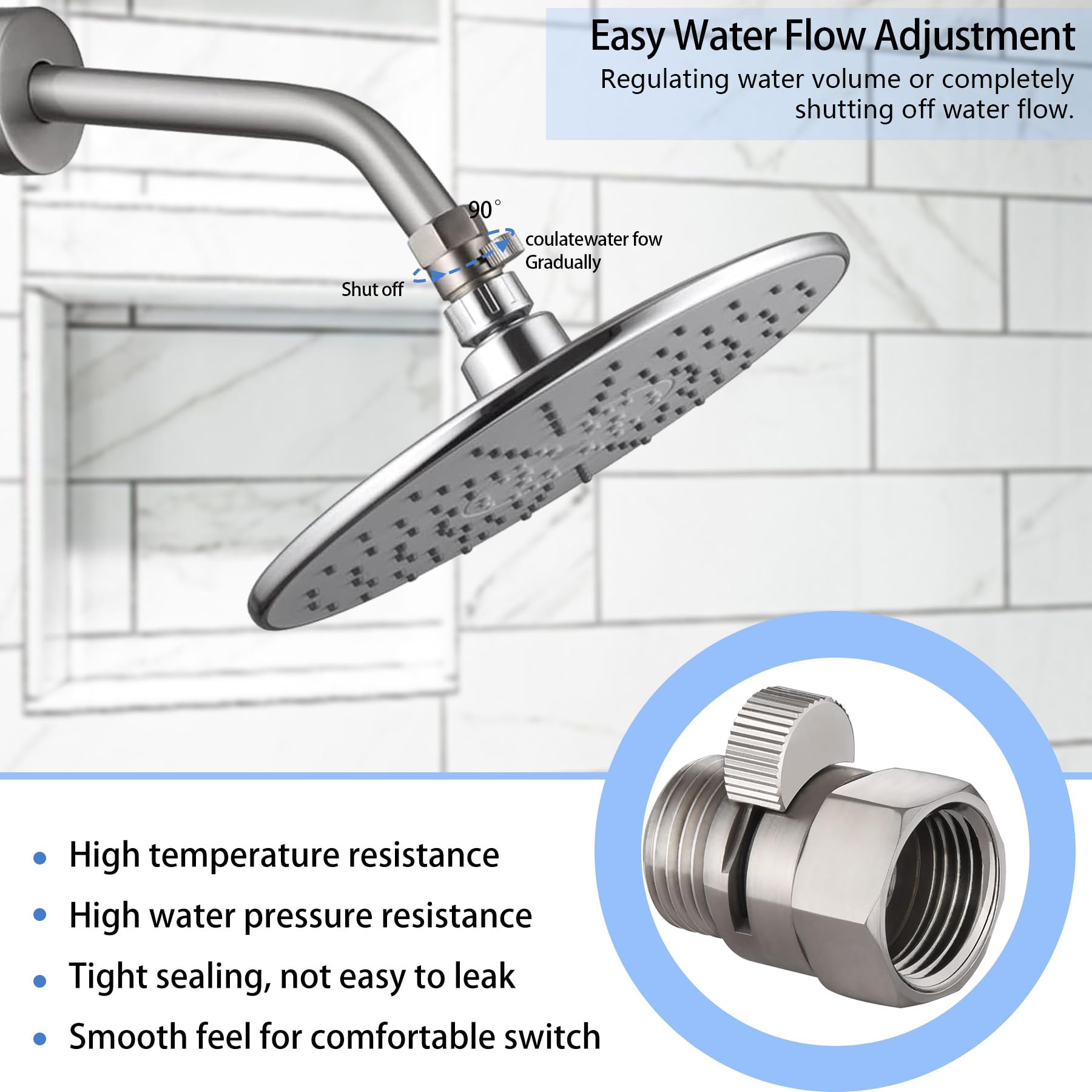 Premium Brass Shower Flow Control Valve - G1/2