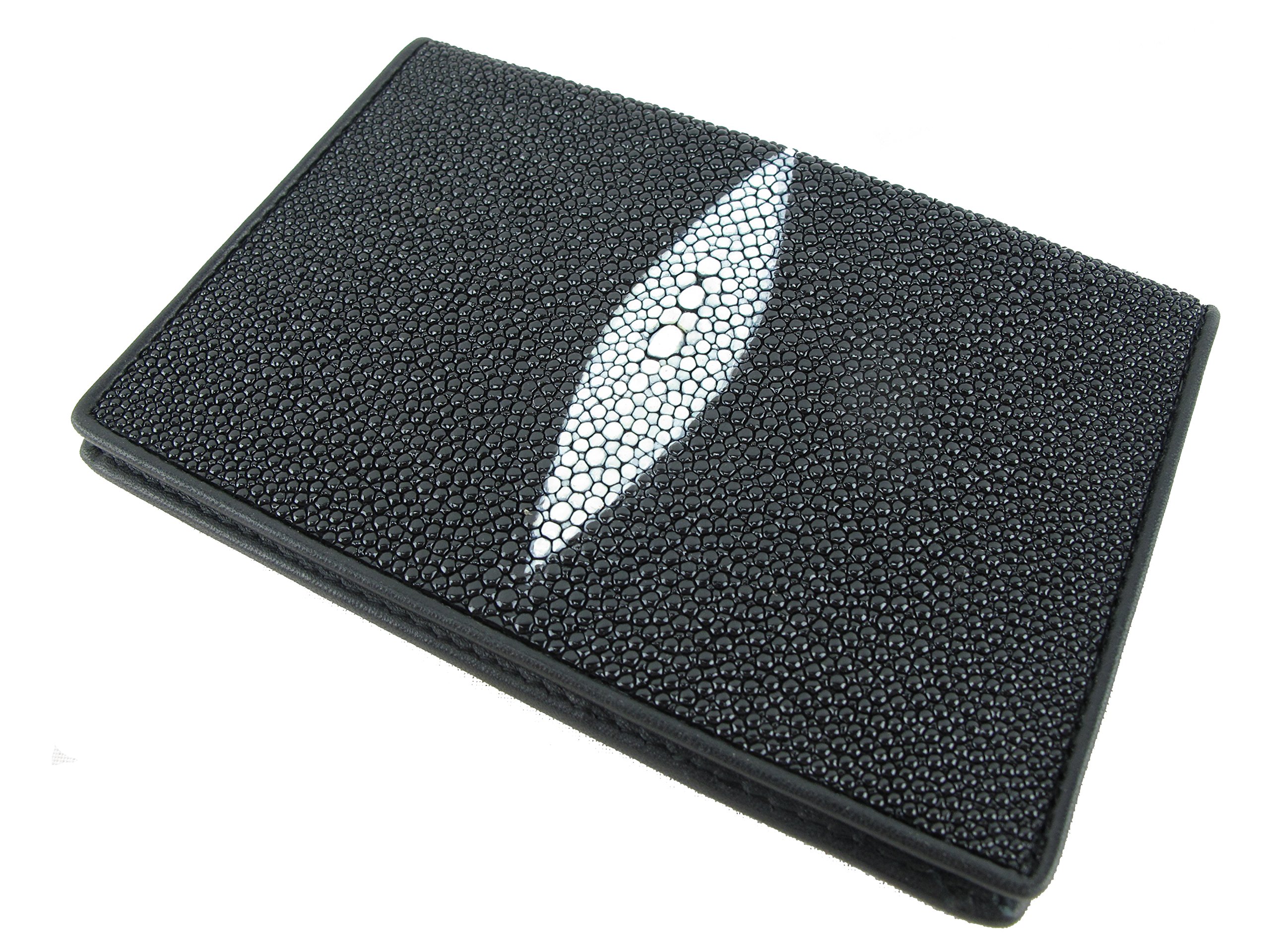 Genuine Stingray Skin Leather Passport Holder Wallet - Premium Travel Accessory for Men & Women - Perfect for Business Trips and Vacations