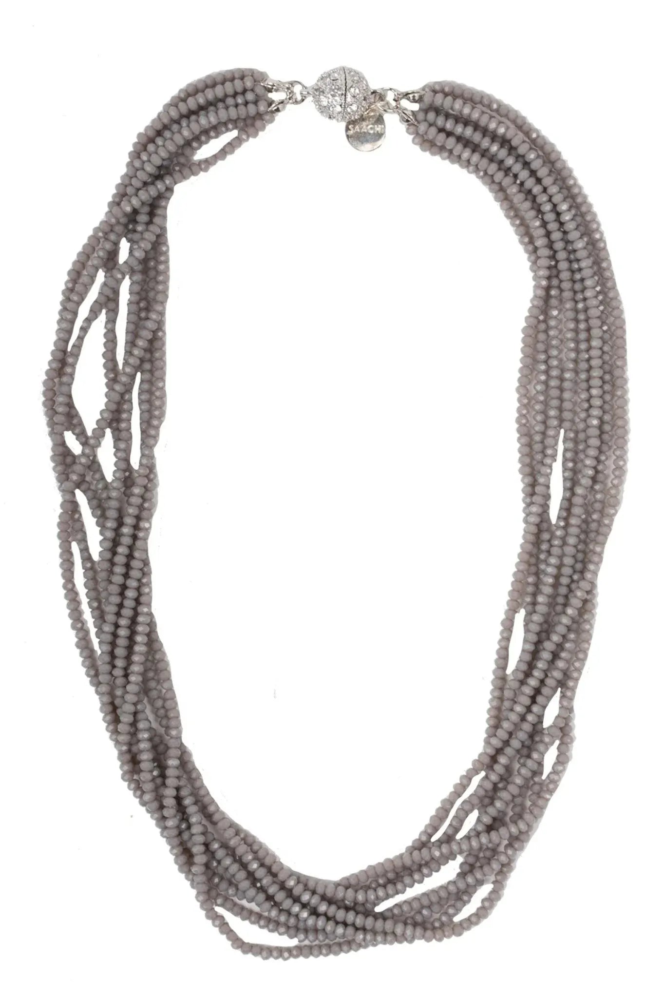 Elegant Crystal Multi Beaded Necklace for Women - Sparkling Fashion Jewelry Gift for Party, Wedding & Evening Occasions