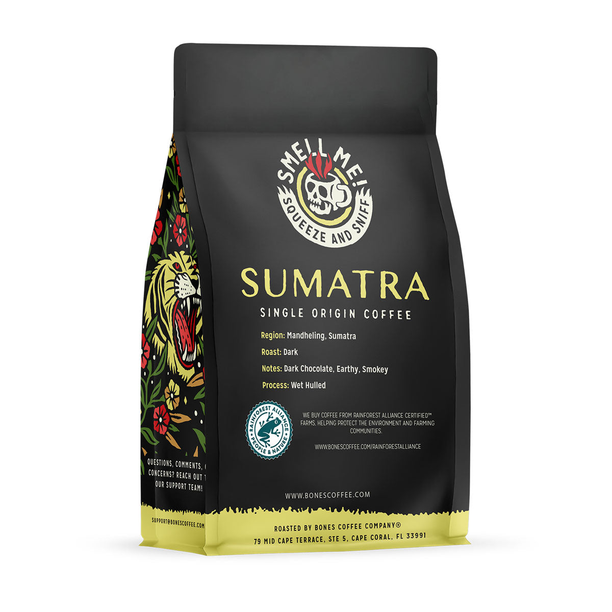 Sumatra Single Origin Coffee Beans - 12oz Bag | Premium Dark Roast, Rich & Bold Flavor | Perfect for Morning Brew, Office or Camping