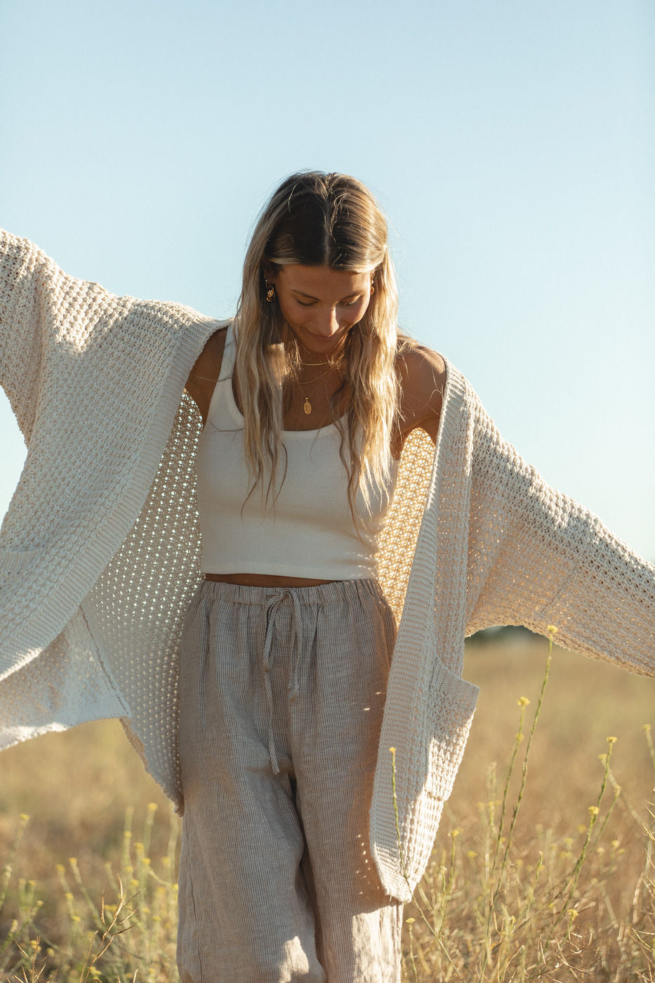 Lottie Oversized Cable Knit Cardigan for Women - Cozy Long Chunky Knit Sweater Open Front - Perfect for Fall, Winter & Layering Outfits