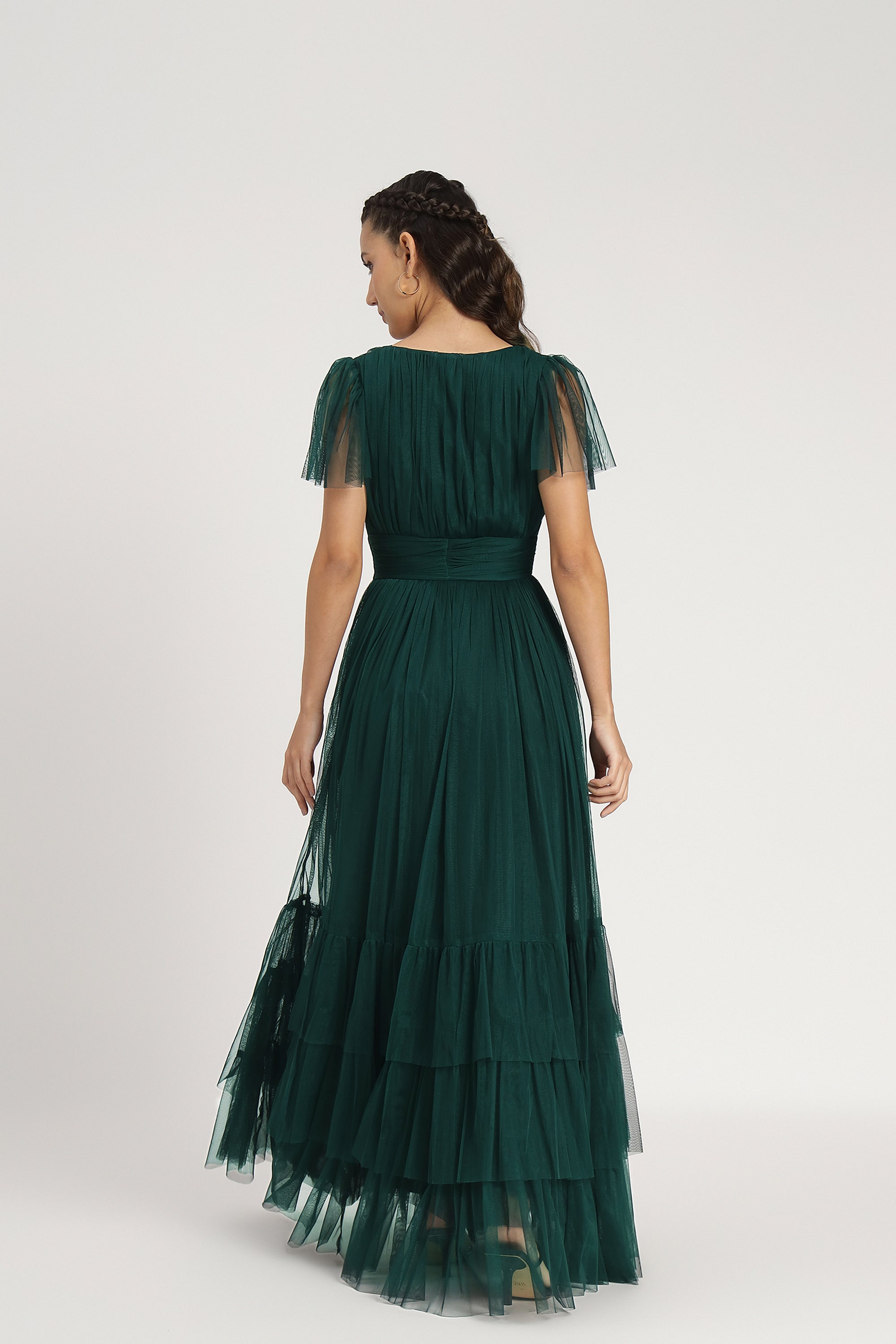 Madison Maxi Dress in Forest Green - Elegant Long Flowy Dress for Women | Perfect for Summer, Beach, Weddings & Casual Outings
