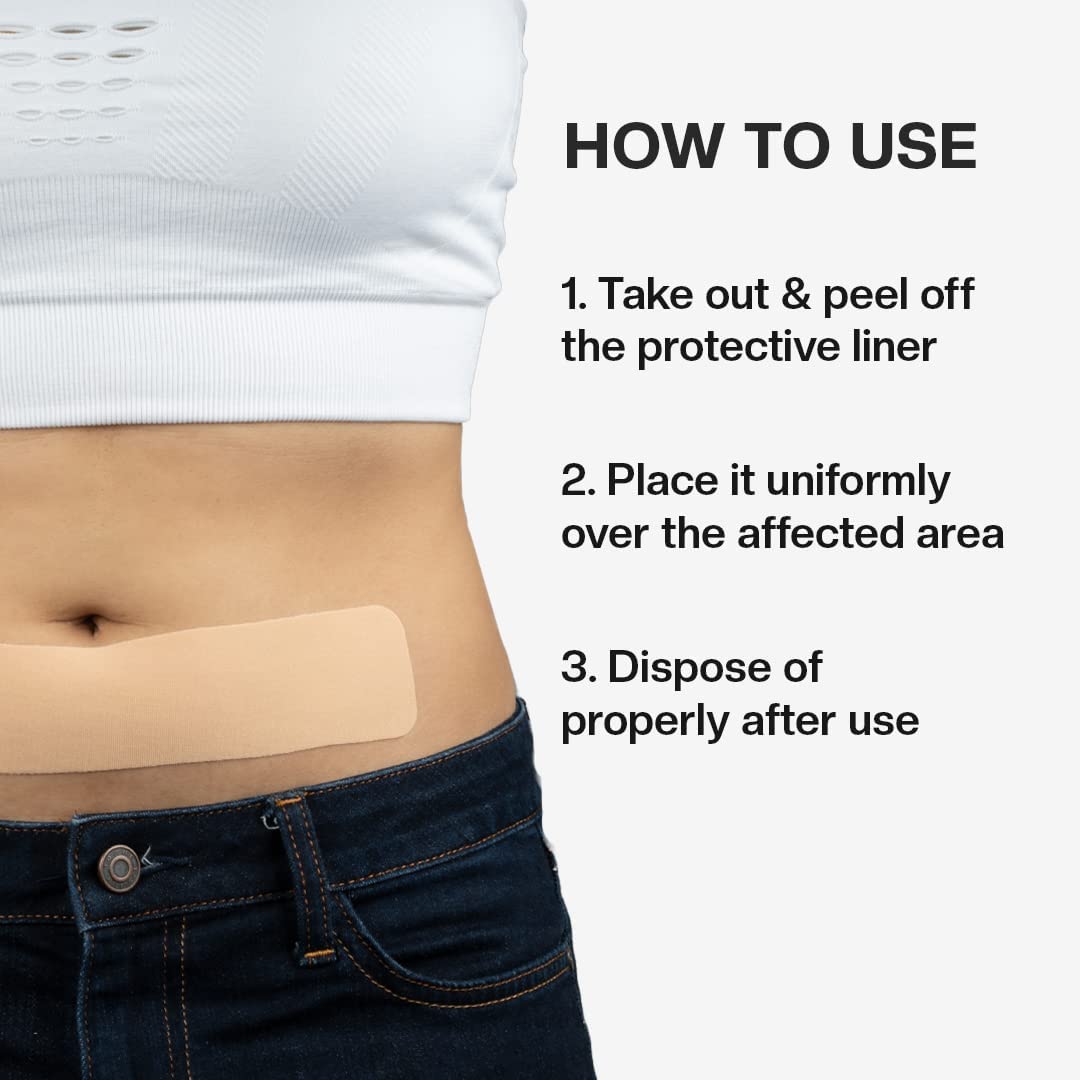 Pee Safe Feminine Herbal Pain Relief Patches (5 Pack) | Natural Period Cramp Relief | Drug-Free & No Side Effects | Long-Lasting 12-Hour Comfort | Discreet & Skin-Friendly Design | Perfect for Work, Travel & Active Lifestyles