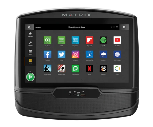 Matrix E50 XER Elliptical Machine - Low-Impact Cardio Trainer for Home Gym | Perfect for Small Spaces & Full-Body Workouts