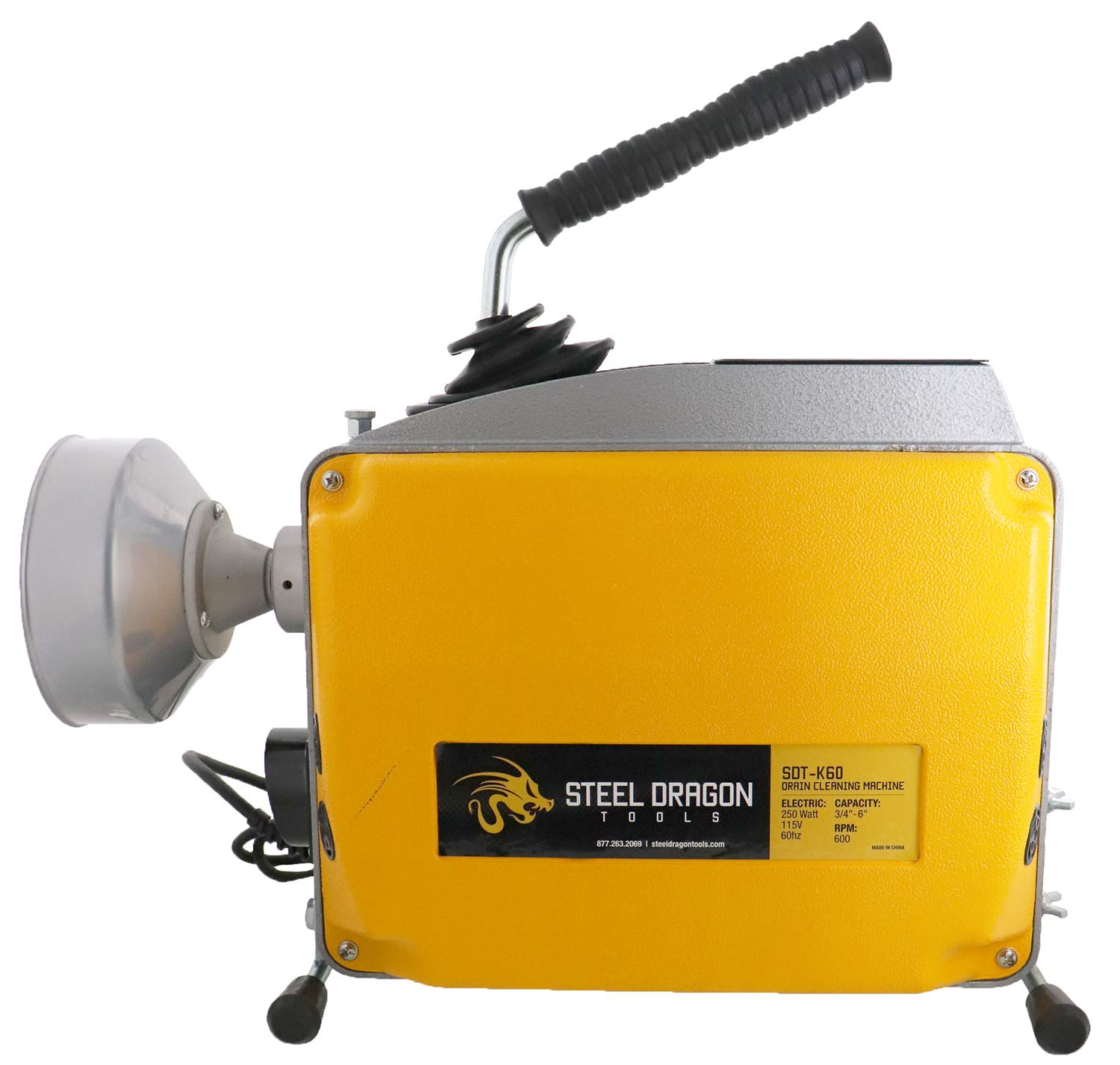 Steel Dragon K60 Drain Cleaner with C8 & C10 Cables for Clogged Pipes