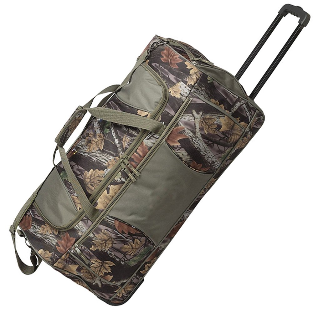 Best Camo Rolling Duffel Bag for Camping, Travel & Sports - Waterproof & Durable Luggage for Outdoor Adventures, Gym & Weekend Getaways