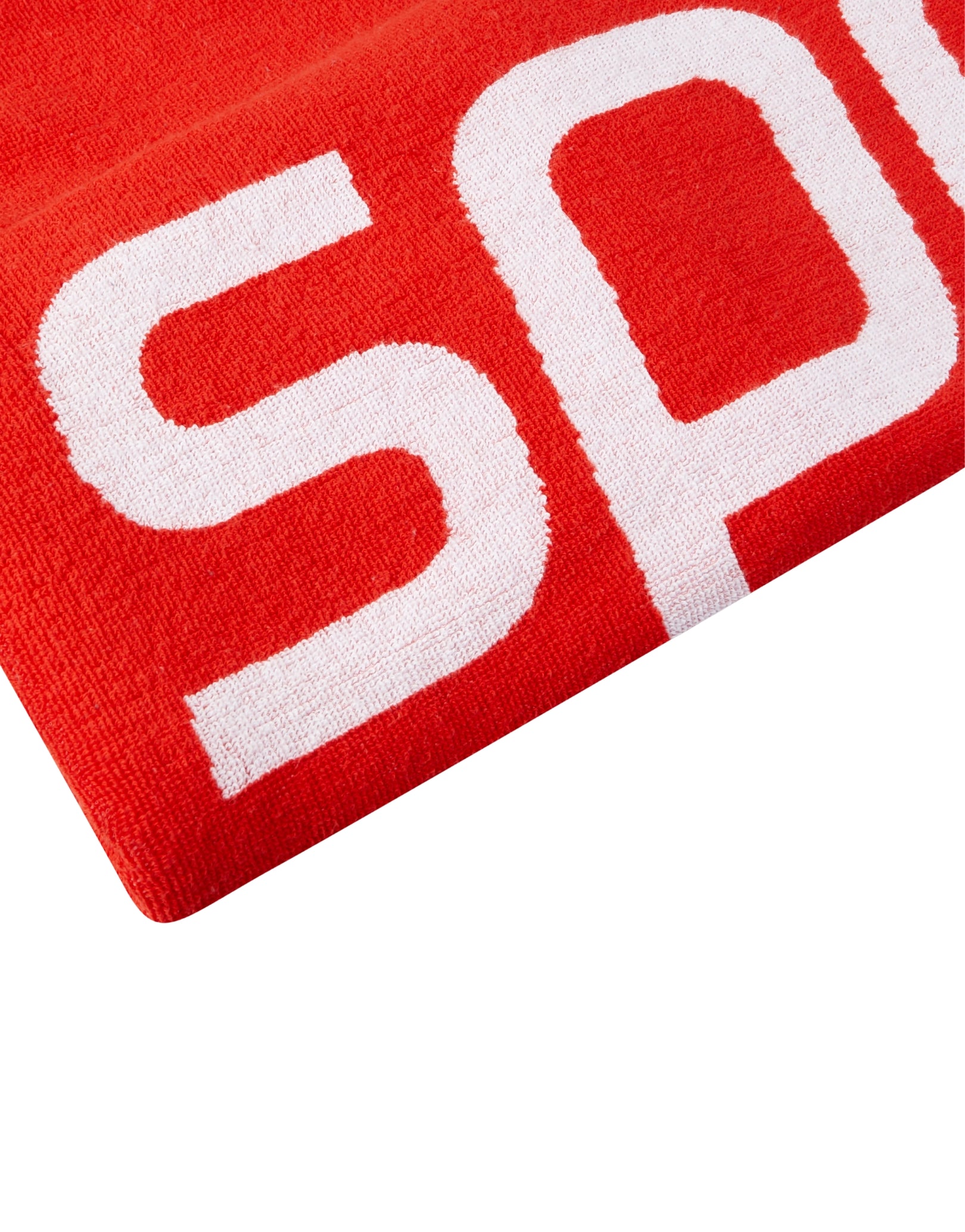 Custom Embroidered Logo Towel - Red & White - Premium Cotton Bath & Beach Towel for Hotels, Gyms & Promotional Gifts