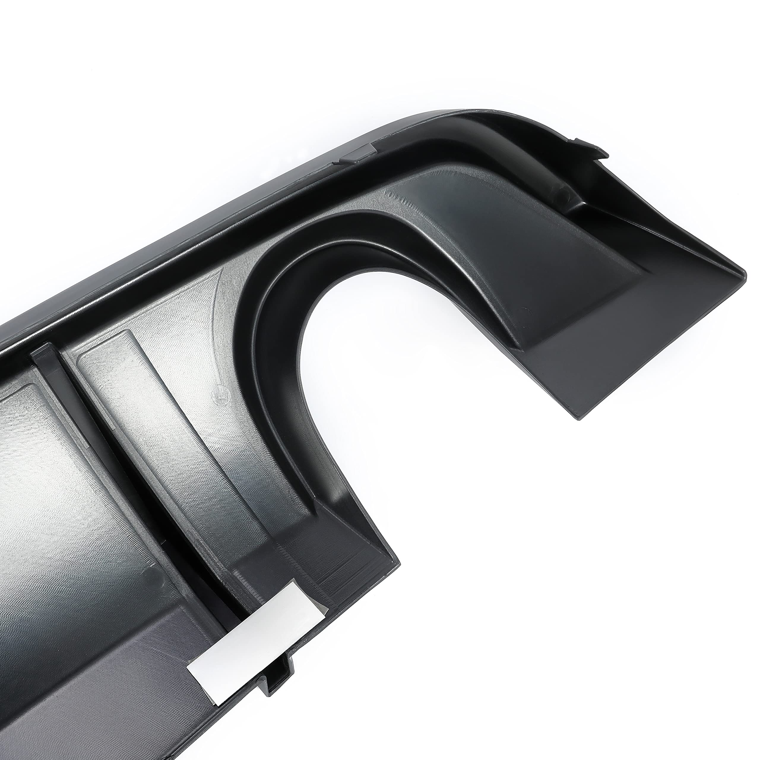 HECASA Matte Black Rear Diffuser for 2012-2014 Dodge Charger SRT8 | V2 Style Rear Bumper Lip Splitter Valance | Enhances Aerodynamics & Sporty Look | Perfect for Car Upgrades & Racing Enthusiasts