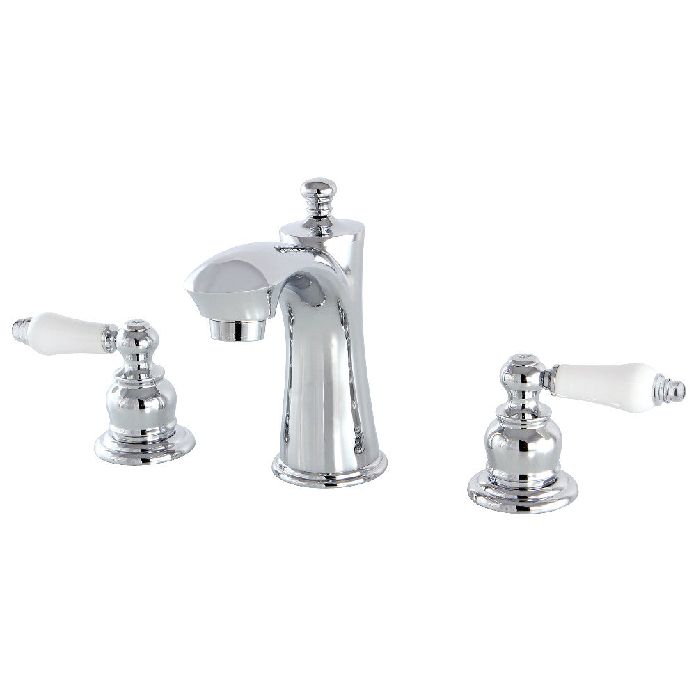 Kingston Brass KB7961PL 8-Inch Widespread Bathroom Faucet - Modern Matte Black Finish for Vanity Sinks, Perfect for Home & Hotel Bathroom Renovations